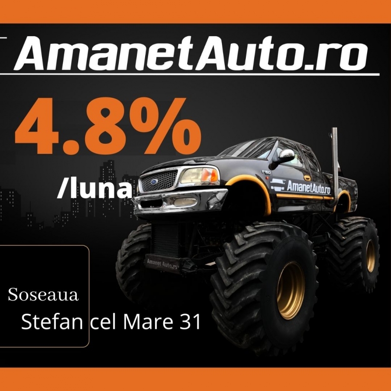 Oferta Amanet Auto 4, 8 pe luna