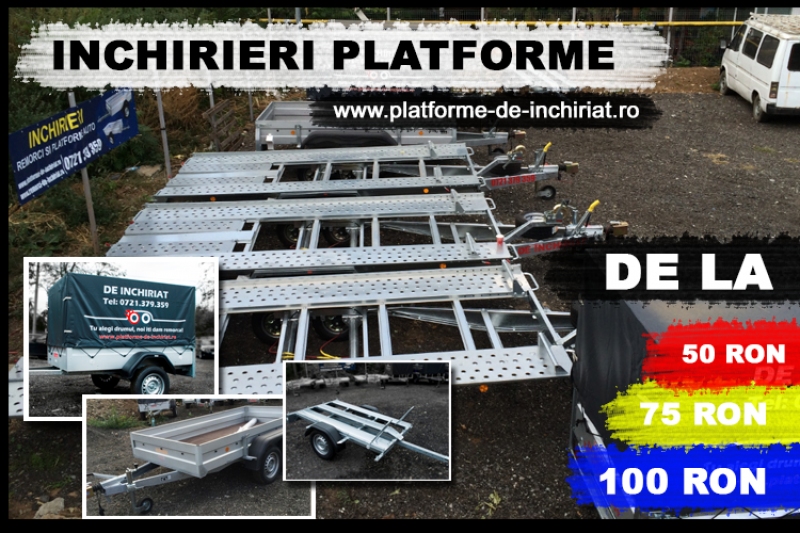 Inchiriere remorci inchiriere platforme auto Remorci de inchiriat sector 4